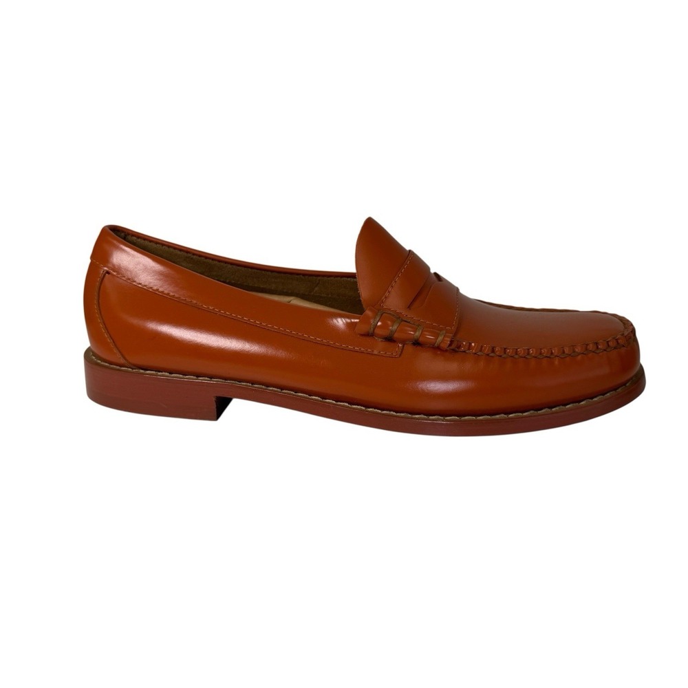 GH Bass Weejuns Heritage Larson Penny Loafers Orange Men's Size 9 No Box